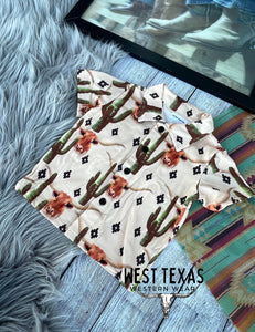 Cactus Longhorn Button Up