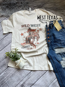 Wild West Cowboy Club Graphic Tee