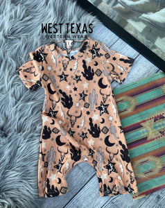 Cactus, Cattle, Lighting Stars Romper