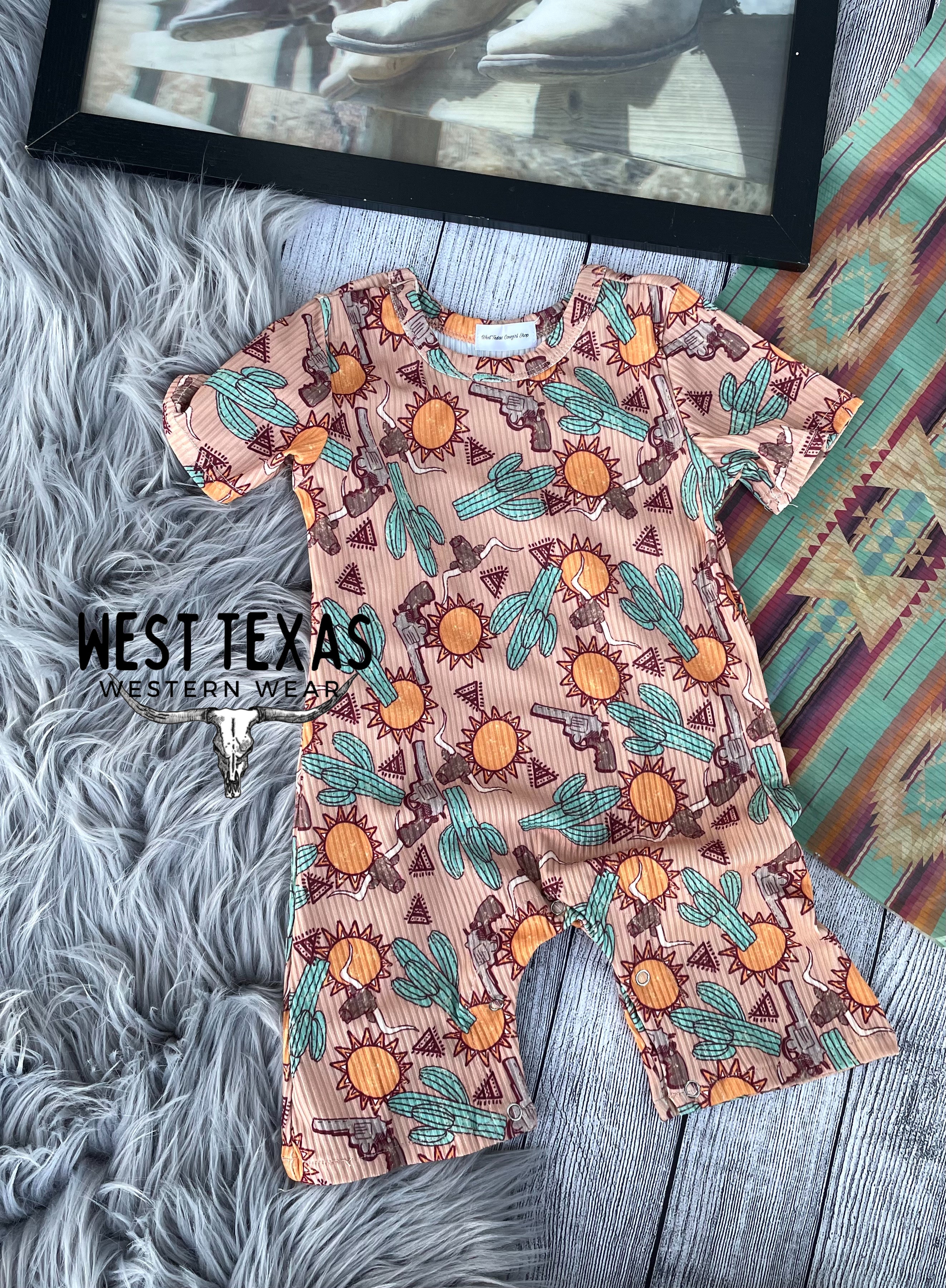 Bullskull Cactus Boho Romper