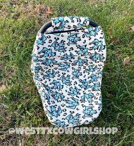 Leopard Thunderbird Multi-Use Carseat Canopy Cover