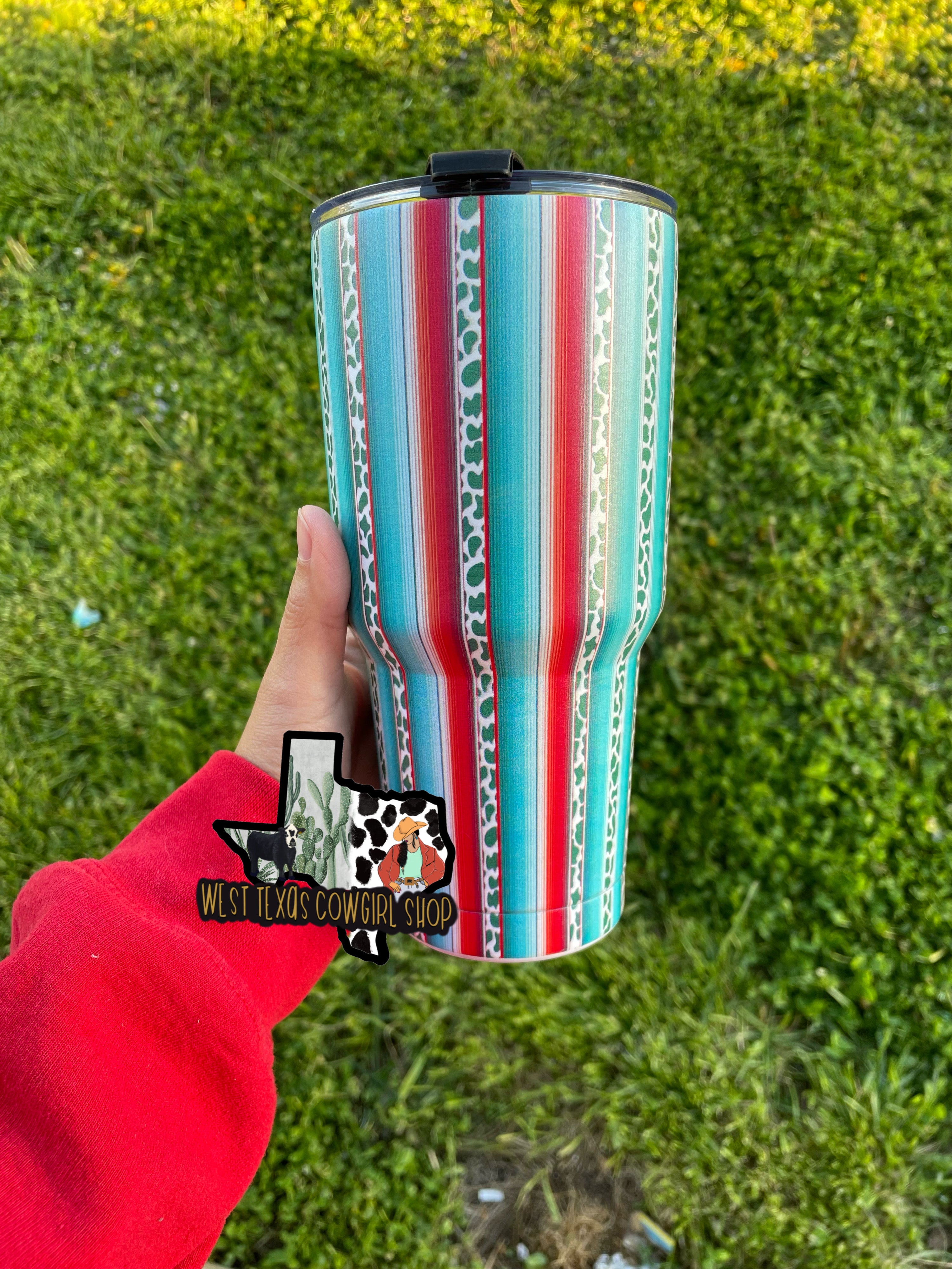 Serape Cow Tumbler